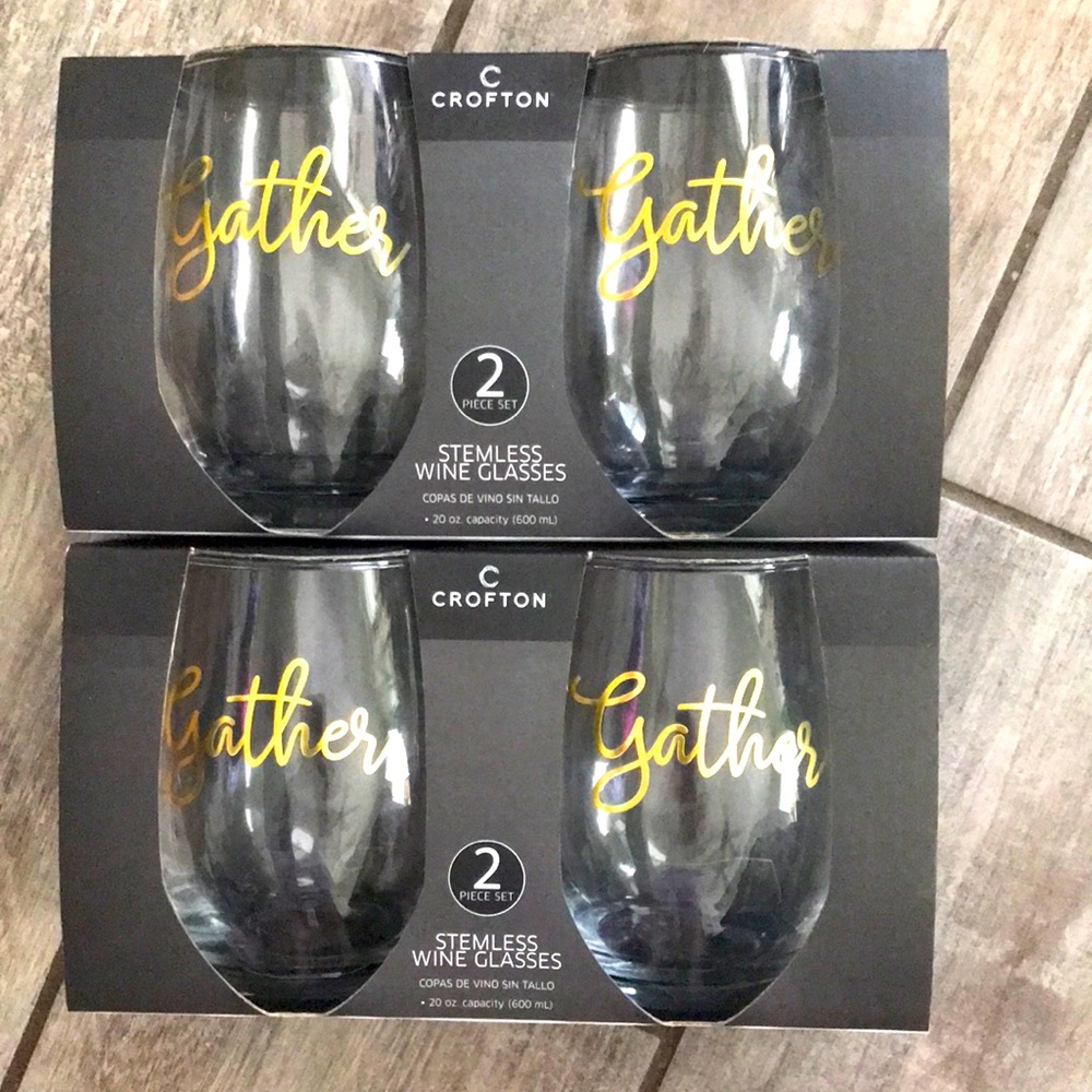 Crofton wine glasses. New in box